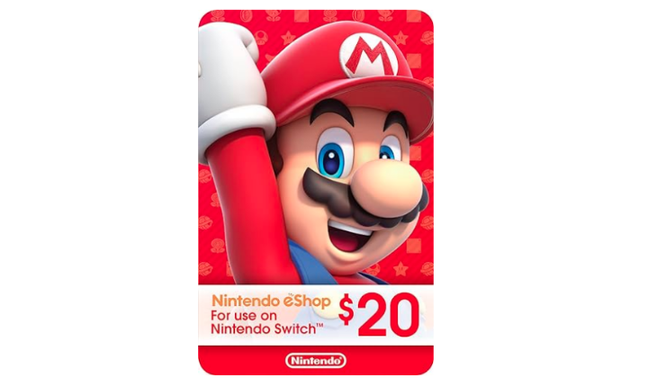 $20 Nintendo eShop Gift Card