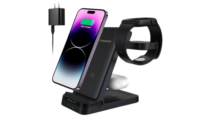 Tribone 3 in 1 Foldable Fast Charger